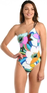 La Blanca Women's Shoulder One Piece Swimsuit