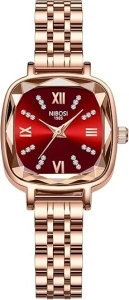 NIBOSI Women's Watches Analog Quartz Ladies Wrist Watch Dainty Rose Gold Minimalist Vintage Luxury Diamond Stainless Steel Strap Classic Dress Watches for Women Small Wrists
