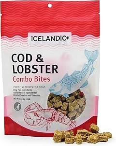 Icelandic+ Cod & Lobster Combo Bites Dog Treat 3.0-oz Bag