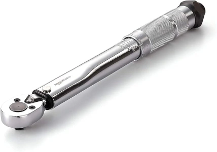 AmazonBasics 1/4-Inch Drive Click Torque Wrench - 35-200 in.-lb, 3.95-22.5 Nm