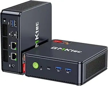 GMKtec M6 Gaming PC Mini AMD Ryzen 5 6600H(Max 4.5GHz) Dual NIC LAN 2.5G DDR5 Dual SSD Slot/WiFi 6E, USB3.2, USB-C, BT5.2, DP, HDMI, Dual Fan
