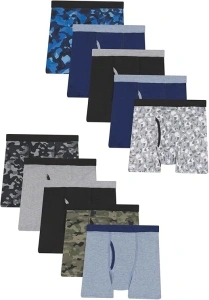 Hanes Boys' and Toddler Comfort Flex and ComfortSoft Boxer Briefs, Multipack