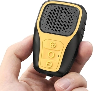 Inwa Wearable Bluetooth Speaker, Clip-on Wireless Portable Speakers, IP67 Waterproof Clip Speaker, Built-in Mic for Hands-Free Music/Calls, Mini Speaker for Work/Home/Outdoor(Yellow)