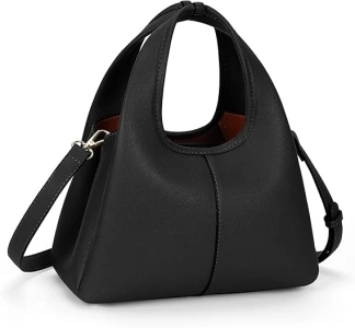 Women's Top Handle Handbag Small Satchel Bags Trendy Hobo Purse Crossbody Bag Faux Leather Shoulder Bag Satchel Purse