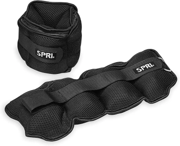 SPRI Adjustable Ankle Weights - Walking Weights for Strength Training Exercises, Resistance Endurance Workouts, General Fitness - For Strengthening & Toning Lower Body