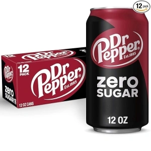 DR PEPPER ZERO SUGAR - 12 OZ, 12 PK