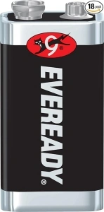 Energizer Eveready Super Heavy Duty Battery, 9 Volt Size (Pack of 18)