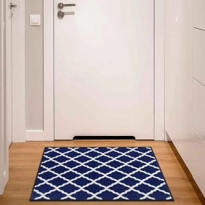 Ottomanson Glamour Collection Non-Slip Rubberback Moroccan Trellis Design 2x3 Indoor Area Rug/Entryway Mat, 2'3