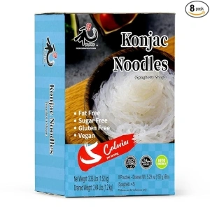 YUHO Shirataki Konjac 8 Pack Inside, Vegan, Gluten Free, Fat-Free, Keto Friendly, Low Carbs 53.61 Oz (1520 g)