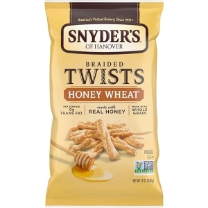 Snyder's of Hanover Pretzels, Braided Pretzel Twists Honey Wheat, 12 Oz