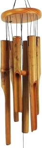 MUMTOP Bamboo Wind Chimes, Outdoor Wooden Wind Chime with Amazing Deep Tone for Garden, Patio, Home or Outdoor Decor