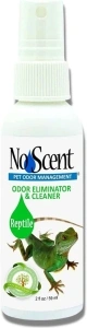 No Scent Reptile Tank Cleaner Spray & Pet Odor Management for Bearded Dragon, Turtle, Lizard Terrarium Freshener (2 Fl Oz / 59 mL)