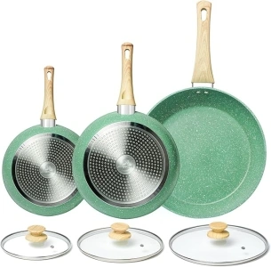 Nonstick Frying Pan Set, 8