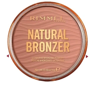 Rimmel London Natural - 021 Sun Light - Bronzer, Matte Finish, 0.49oz