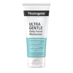 Neutrogena Fragrance Free Daily Facial Moisturizer, Face Moisturizer for Sensitive & Dry Skin with Vitamin B3, Pro-Vitamin B5 & Vitamin E, Supports Skin's Dynamic Barrier, 3.4 fl. oz