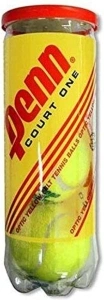 Penn Court 1 Recreational Tennis Balls - Regular Duty Felt Pressurized Tennis Balls - 1 Can, 3 Balls