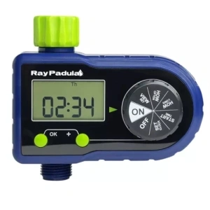 Ray Padula 1-Zone Programmable Electronic Sprinkler Timer for Yard Garden Hose