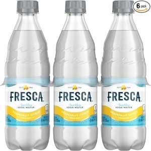  Fresca Grapefruit Citrus Sparkling Soda Water Bottles, 16.9 fl oz, 6 Pack