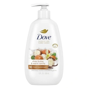 Dove Advanced Care Shea Butter & Warm Vanilla Hand Wash for Soft, Smooth Skin, More Moisturizers Than The Leading Ordinary Hand Soap 12 oz