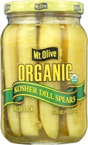 MOUNT OLIVE Organic Dill Spears, 16 FZ