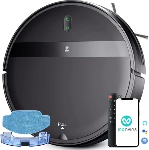 Robot Vacuum and Mop Combo, Tangle-Free Powerful Suction, Robotic Vacuum Cleaner - Alexa & App Scheduling, Long Runtime, Automatic Robot Vacuum Cleaners for Home