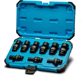 Capri Tools 1/2 in. Drive Universal Impact Socket Set, 7/16-15/16 in. SAE, 9-Piece