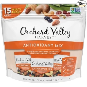 Orchard Valley Harvest Antioxidant Mix, 1 Oz, 15 Ct, Back to School Snacks