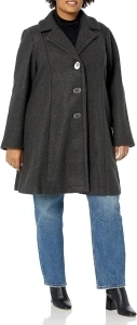 AVENUE Women's Manonbaptiste Plus Size Coat Boucle