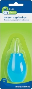 EZY DOSE Ezy Dose Kids Nasal Aspirator, Sinus Relief and Mucus Sucker for Baby and Toddler, Easy to Clean and Dishwasher Safe, 1.28 Ounce, Blue, BPA Free