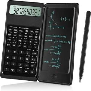 Scientific Calculators for Students, 10-Digit Large Screen, Math Calculator with Notepad, Classroom Must Haves for Middle High School Supplies & College (Black)