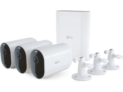 (NEW) (3 PACK) Arlo Pro 5S 2K XL Wireless Outdoor Security Camera - Dual Band Wi-Fi, Color Night Vision, 2-Way Audio, Home Security Cameras, Long Battery Life