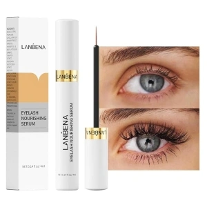 LANBENA Eyelash Growth Serum,Advanced Eyelash Treatment,Lash Serum for Eyelash Growth,Eyebrow Growth Serum,Hypoallergenic 0.14 Fl. Oz.