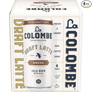 La Colombe Mocha Draft Latte - 9 Fluid Ounce, 4 Count - Cold-Pressed Espresso and Frothed Milk + Dark Chocolate - Made With Real Ingredients - Grab And Go Coffee