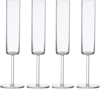 Zwiesel Glas Tritan Modo Collection Champagne Flute Glass, 5.5-Ounce, Set of 4