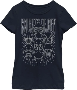 Fifth Sun Star Wars: The Rise of Skywalker Simple Outlines Girls Short Sleeve Tee Shirt