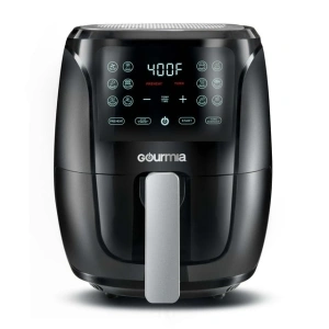 Gourmia 4 Qt Digital Air Fryer with Guided Cooking, Black GAF486