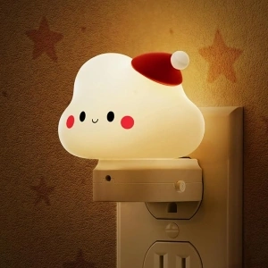 L LOHAS LED Night Light for Kids, 3D Cloud Cute Night Light Plug in, Dusk to Dawn Nursery Night Lights, RGB+Soft White 3000K, 3 Lighting Modes, Room Decor, Children