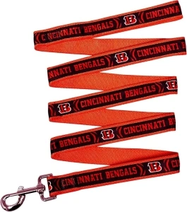 NFL PET Leash Cincinnati Bengals Dog Leash, Large Football Team Leash for Dogs & Cats. A Shiny & Colorful Cat Leash & Dog Leash Licensed by The NFL