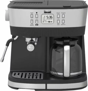 Bella Pro Series - Combo 19-Bar Espresso and 10-Cup Drip Coffee Maker - Stain...