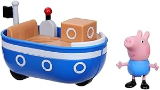 Peppa Pig Peppa's Adventures Little Boat Toy Includes 3-inch George Pig Figure, Inspired by The TV Show, for Preschoolers Ages 3 and Up