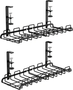 iSPELCE Under Desk Cable Management - 2 Pack 17.7