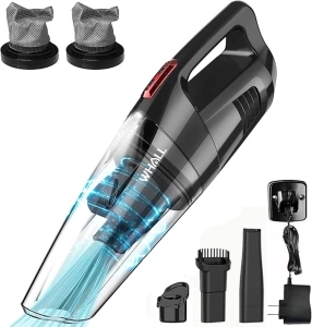 whall Handheld Vacuum Cordless, 8500PA Strong Suction Hand Vacuum, Wet Dry Hand Held Vacuum Cleaner with LED Light, Lightweight Mini Car Vacuum Cordless Rechargeable, Portable Vacuum