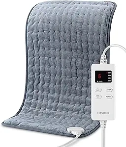 Heating Pad for Back Pain Relief, MAVOKIS Heating Pads for Cramps with Auto Shut Off Large, 6 Heat Settings Electric Heat Pad for Neck and Shoulder, 12