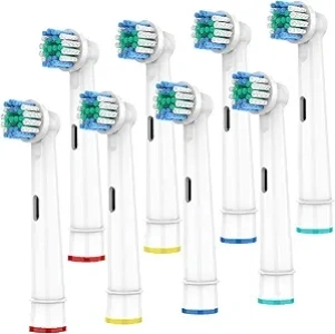 Replacement Toothbrush Heads Compatible with Oral-B Braun,8 Pack Professional Electric Brush Heads for Oral B Replacement Heads Refill Pro 500/1000/1500/3000/3757/5000/7000/7500/8000