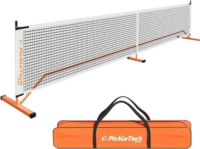 4.0 Slim Version Portable Pickleball Nets Outdoor Game 22 FT Pickleball Net-USAPA Regulation Size-Pickle Ball Net System with Carrying Bag for Driveway