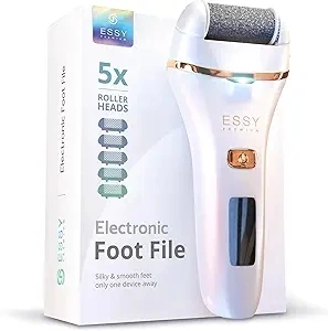 Essy Electric Foot Callus Remover Foot File Electric Callus Remover for Feet Electric Foot Filer Dead Skin Remover for Feet Callous Remover Tool Electric Pedicure Electric Foot File Kit