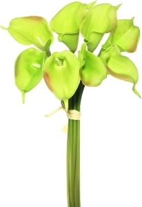 Vickerman 14'' Artificial Green Calla Lily Bundle