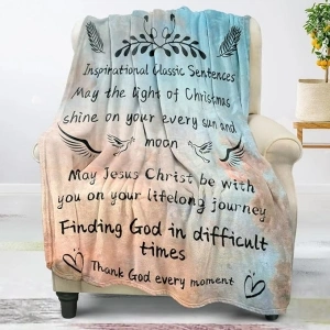 Christian Gifts for Women Faith, Inspirational Gifts for Women, Soft Throw Blankets for Women, Religious Gifts for Women/Men, Spiritual Gifts for Women, Personalized Blankets for Adults/Kids 50