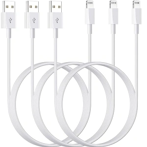 USB A to Lightning Cable 3ft 3Pack Apple MFi Certified Apple Lightning iPhone Charger Cable Fast Charging Cords for iPhones 14 13 12 11 Pro Max Xr Xs SE X 8 7 6 5 Plus