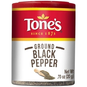 Tone's Ground Black Pepper, 0.70 Ounce